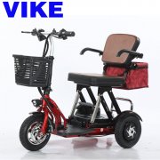 VIKE后驱老年休闲电动三轮车代步车折叠电动车成人小迷你残疾