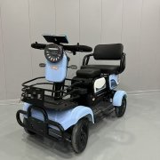 休闲四轮电动车小型老年人代步车残疾人助力车家用电动车接孩子